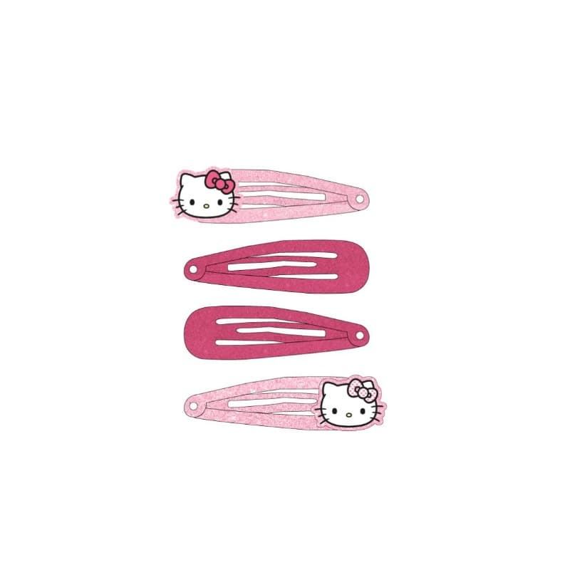 Disney Hair Clip Accessories Hello Kitty For Kids - 4 Pcs