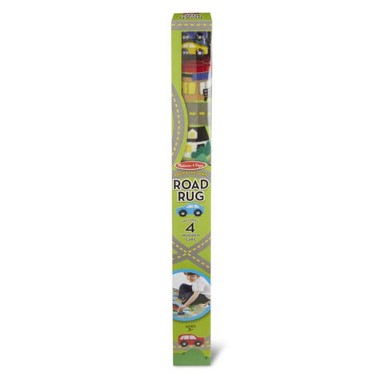 Melissa And Doug Round The Town Road Rug And Car Set thumbnail 2
