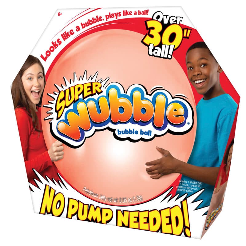 Wubble The Amazing Tear-Resistant Super Bubble Ball Red