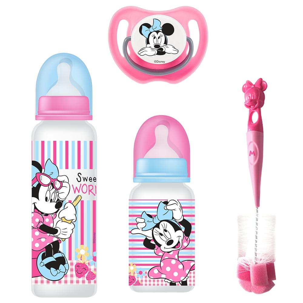 Disney Minnie Mouse Baby Feeding Set - 4 Pcs