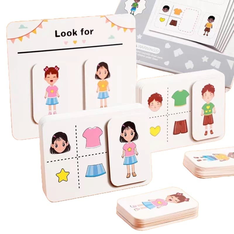 Educational Book Puzzle And Art Shape Matching - Girls thumbnail 2