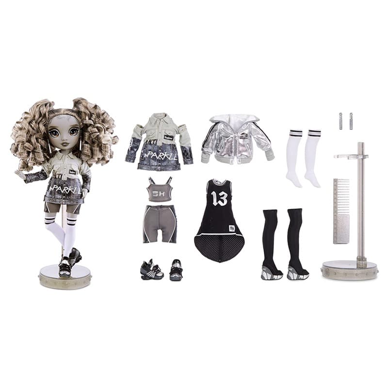 Rainbow High Nicole Steel Grayscale Fashion Doll Series 1 thumbnail 3