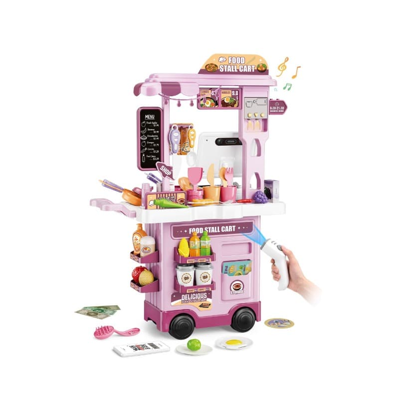 Vdora 2 In 1 Kitchen Desk And Cashier Cart 99 Pcs