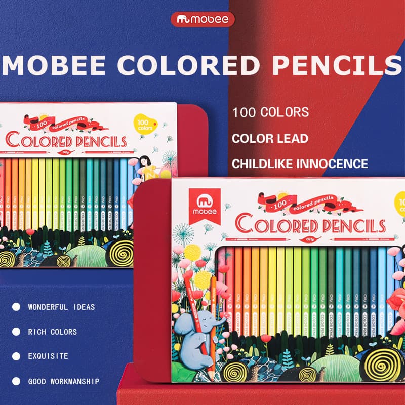 Mobee Colored Pencils Set 100 Pencils thumbnail 4
