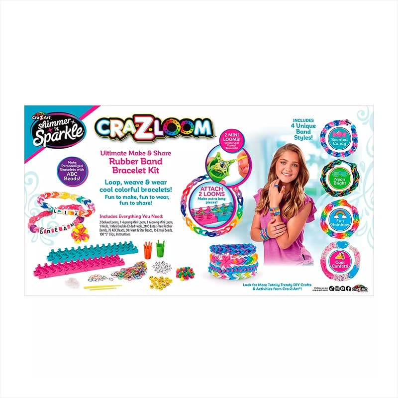 Cra Z Art Cra Z Loom Ultimate Make And Share Rubber Band Bracelet Set thumbnail 4