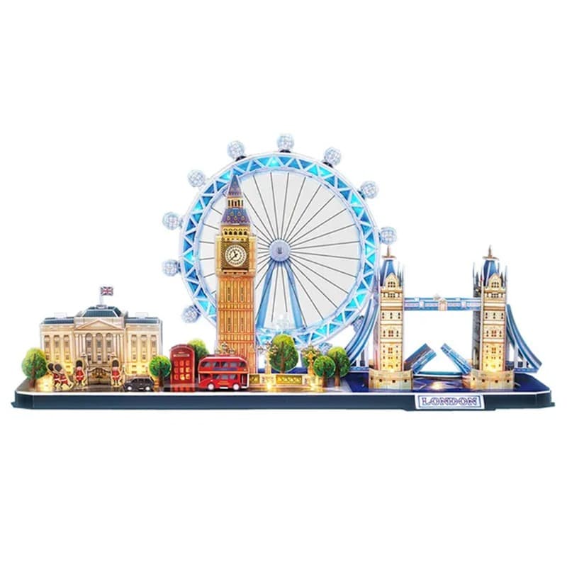Cubicfun City Line London Battery Operated 3D Puzzle - 186 Pcs thumbnail 2