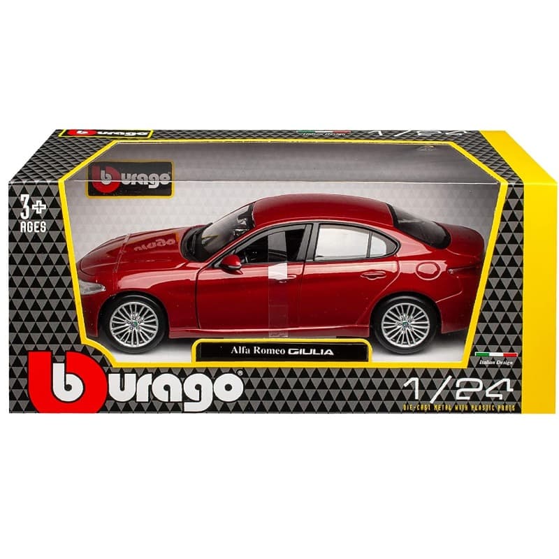 Bburago Collezione Stand Alfa Romeo Giulia - Red thumbnail 5