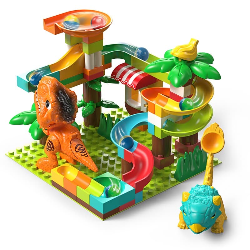 Feelo Dinosaur Ejection Slide Big Building Blocks Set | 78 Pieces thumbnail 2