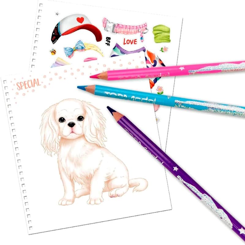 TopModel Create Your Doggy Colouring Book thumbnail 3
