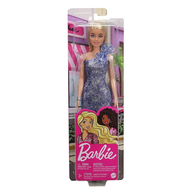 Barbie Glitz Doll Blue Dress