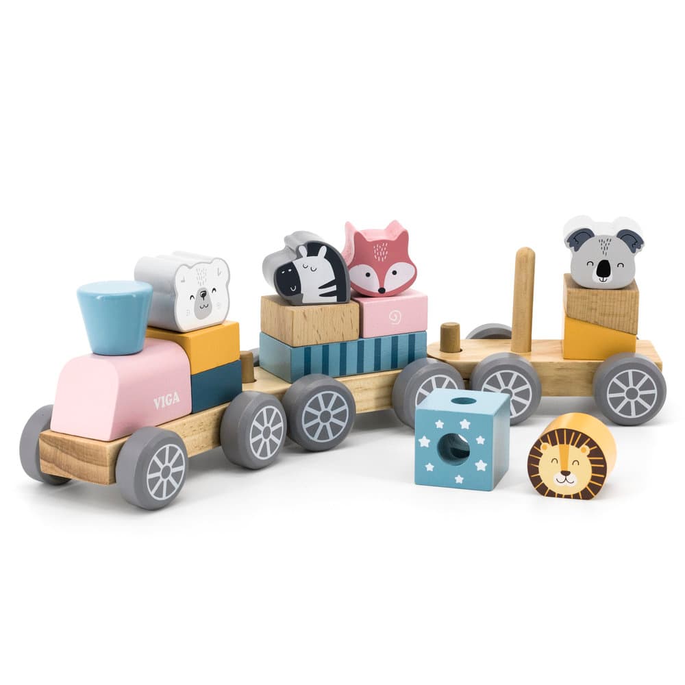 Viga - Stacking Train Wild Animals thumbnail 3