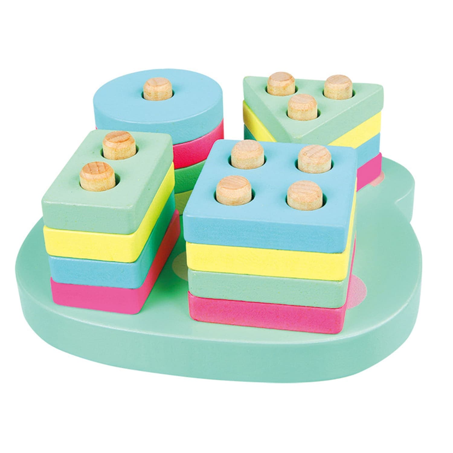 Beilaluna - Bear Shapes Sorting and Stacking Board thumbnail 2