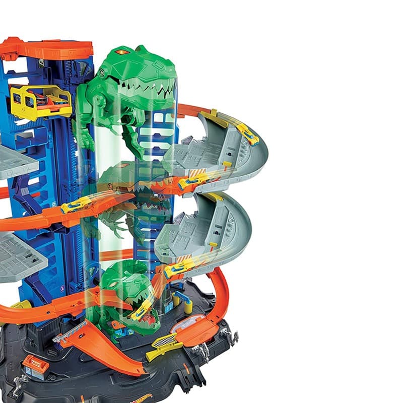 Hot Wheels City Robo T-Rex Ultimate Garage Playset thumbnail 3