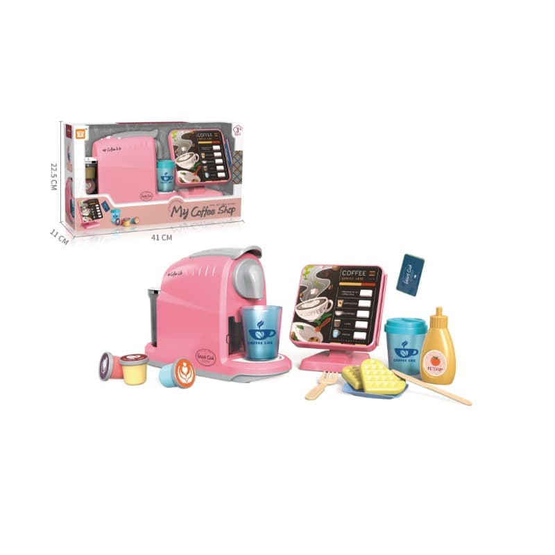 Coffe Machine With Ordering Machine Set Pretend Toys