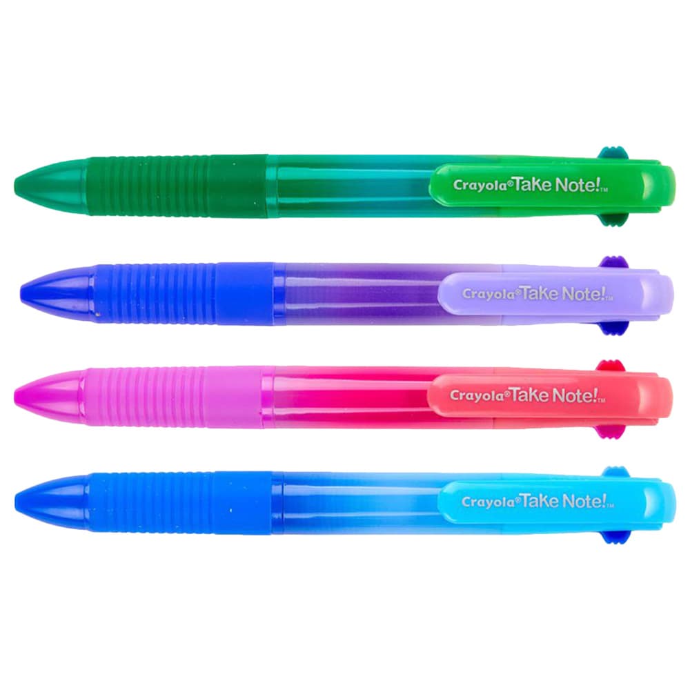 Crayola Take Note Washable Gel Pens Ombre 4pcs thumbnail 4