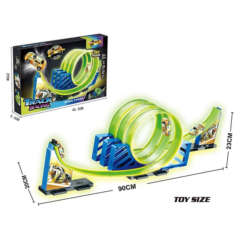 Track Racing Three Loops Luminous Track