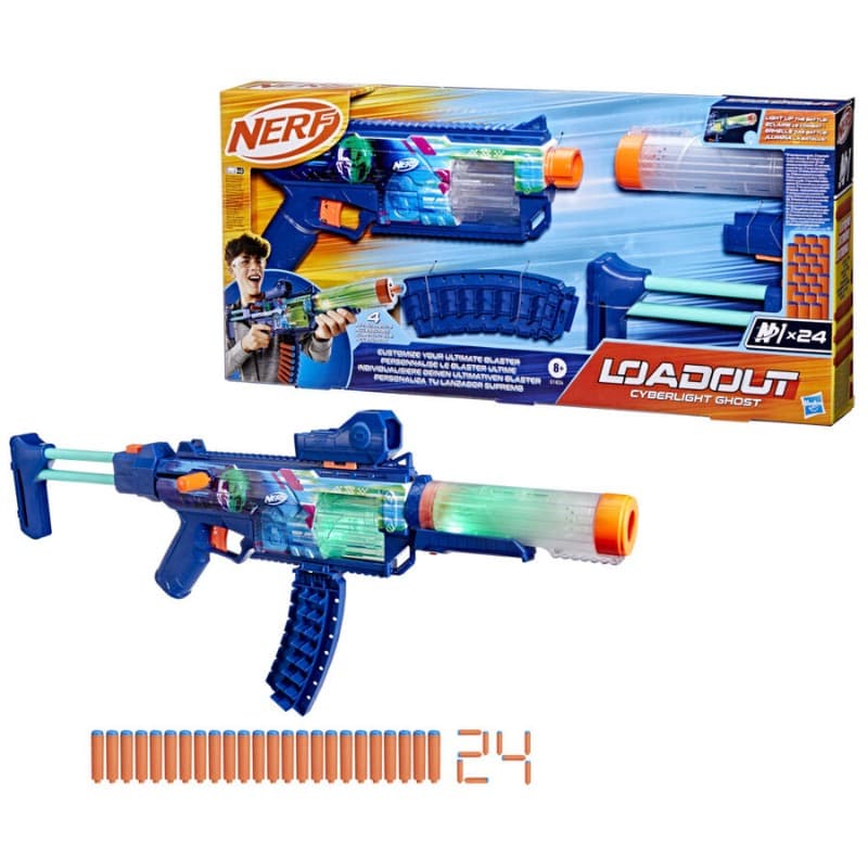 Nerf Loadout Cyberlight Ghost Gun For Kids