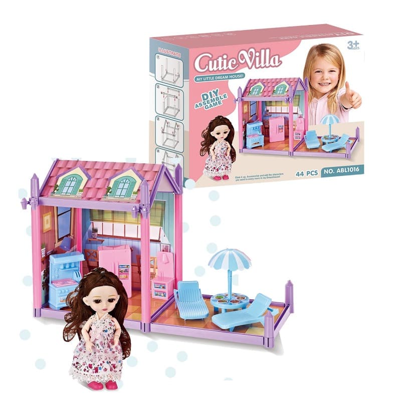 Cutie villa For Doll Dream House - 44 pcs thumbnail 2