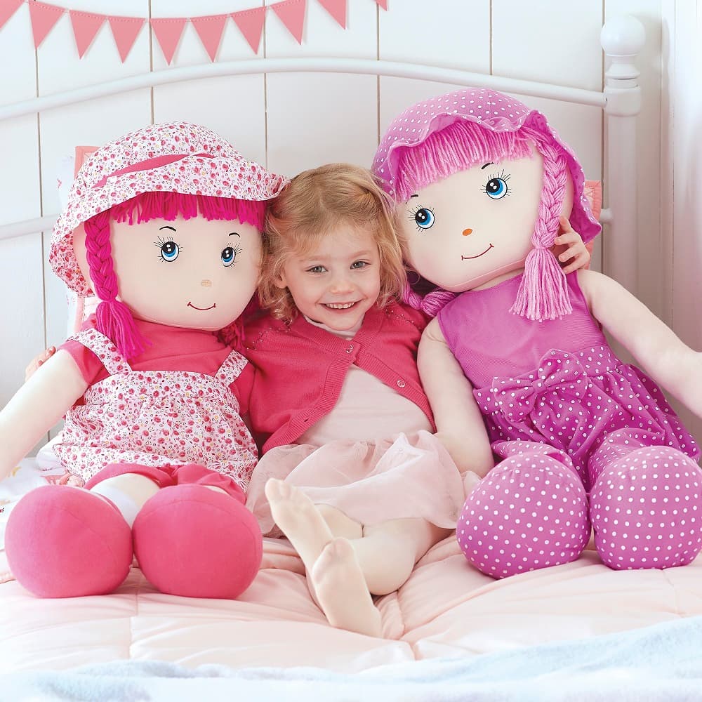Love and Hug 36 inch Rag Doll - Pink thumbnail 2