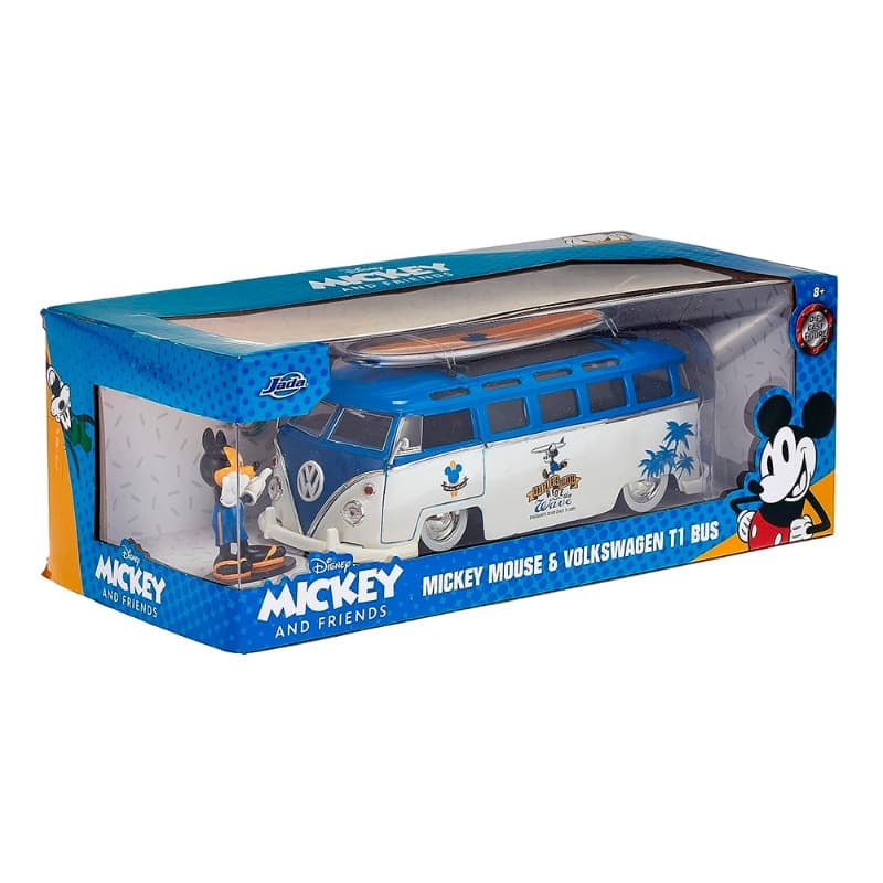 Jada 1/24 Mickey Van(Volkswagen T1) with Figure - Blue thumbnail 2