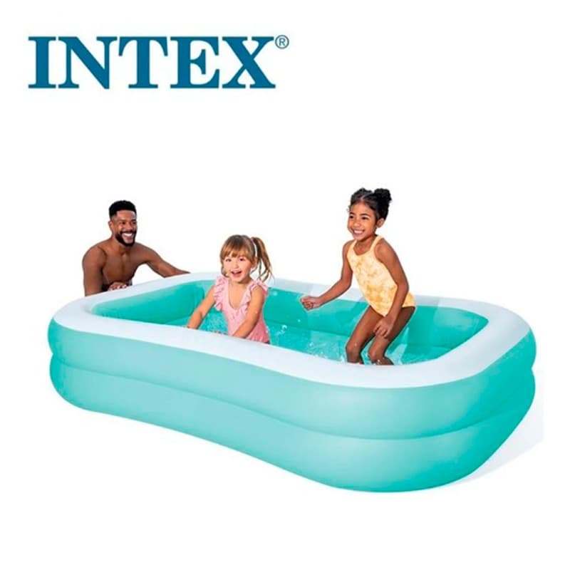 Intex Mandarin Swim Center Family Swimming Pool Blue