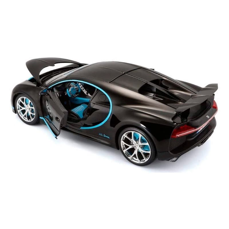 Bburago Bugatti Chiron Die-Cast Black And Blue thumbnail 2