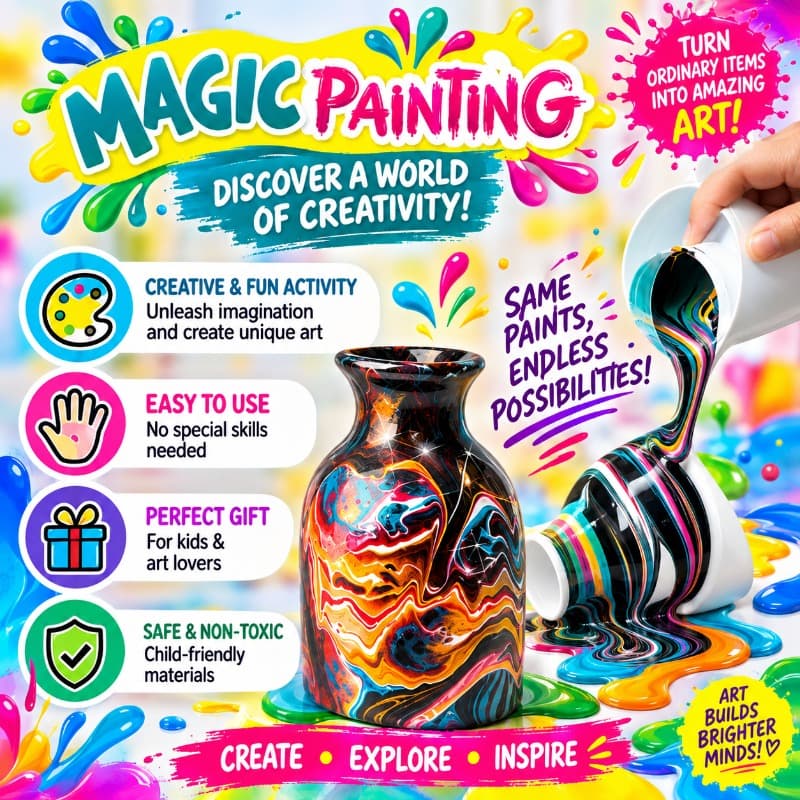 Paulinda Magic Painting Ceramic Vase thumbnail 3