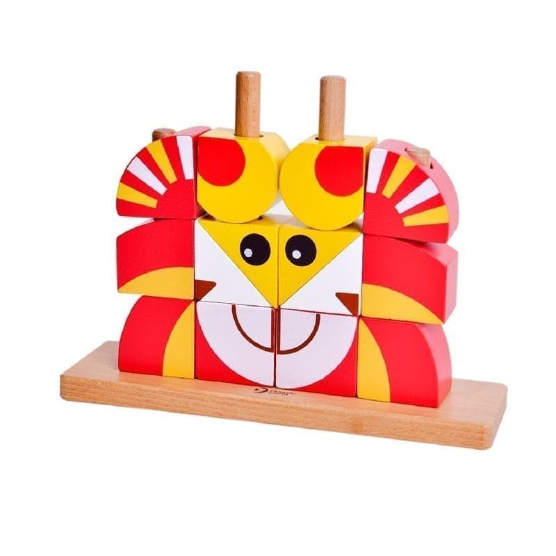 Classic World Wooden Lion Bricks thumbnail 2