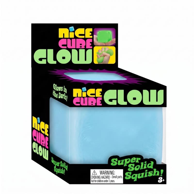 Nice Cube Squishy Glow in the Dark Stress Toy - Assorted thumbnail 3