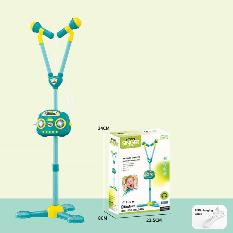 Kanisi Blutooth Double Karaoke Set - Green thumbnail 3