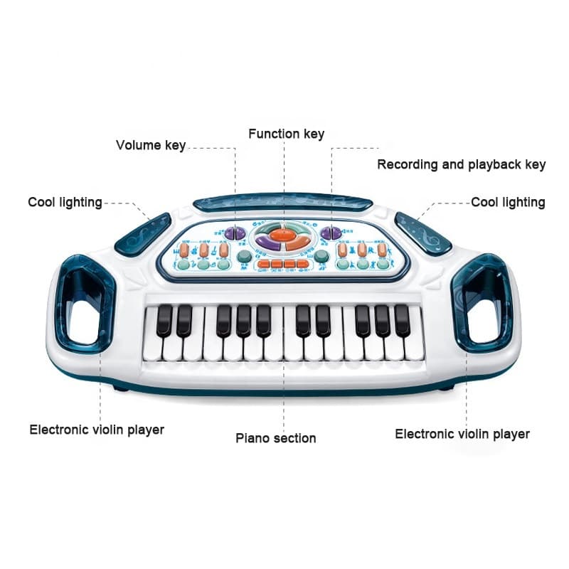 Educational Music Piano - Blue thumbnail 2