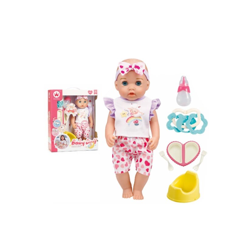 Wandalong Baby Carriage Nuturing Doll For Kids 12 Inch thumbnail 2