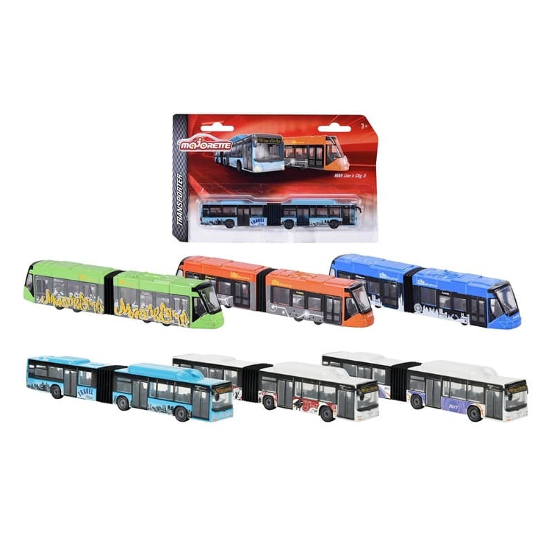 Majorette MAN City Bus Siemens Avenio Tram 6-sort