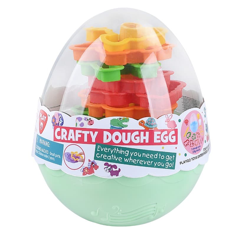 Play Go Crafty Dough Egg - 4 Pcs In A Display Assorted thumbnail 3
