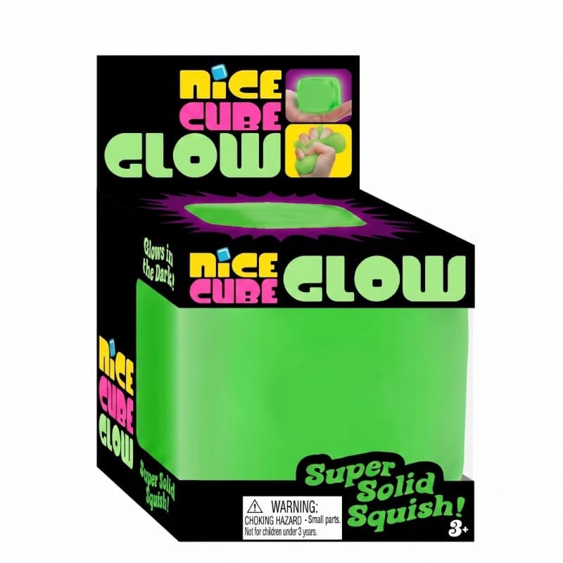 Nice Cube Squishy Glow in the Dark Stress Toy - Assorted