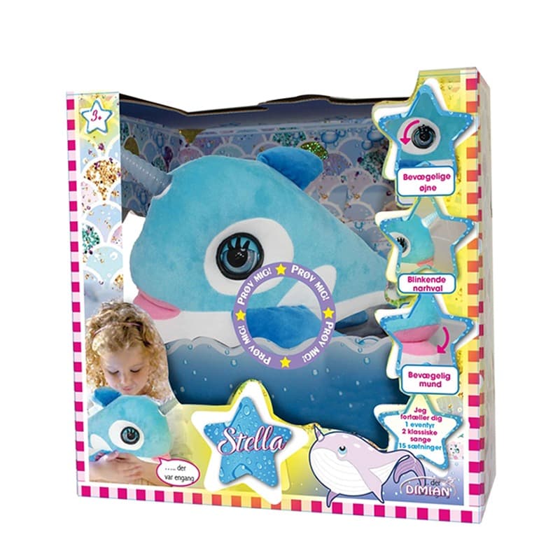 Stella Interactive Narwhal Plush Toy