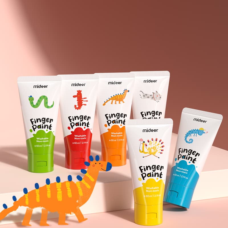 Mideer - Finger Paint Set 6 Colors thumbnail 3