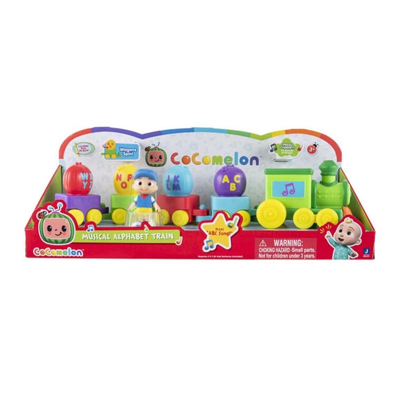 Cocomelon Deluxe Vehicle Lights and Sounds Alphabet Train