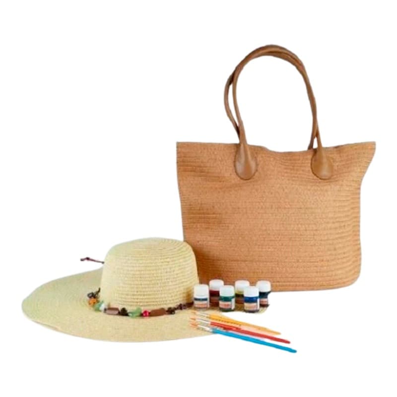 Diy Hat and Handbag With Acrylic Colors thumbnail 2