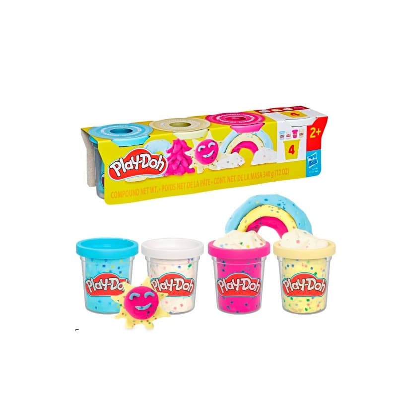 Play Doh Shimmery Mettalic Pack Clay Set - 4 Pack thumbnail 3