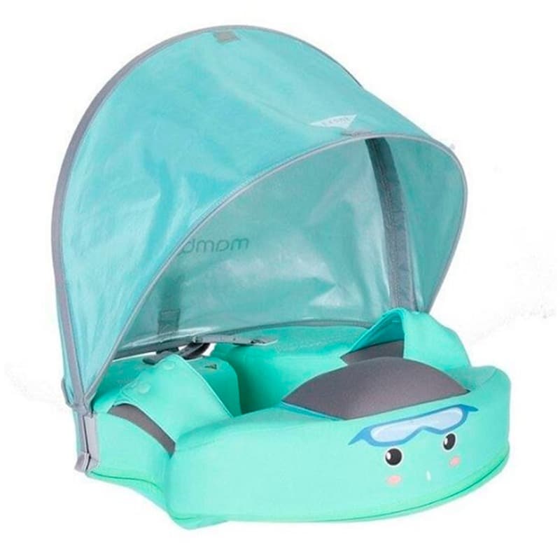 Mambo Baby Waist Float With Canopy - Green