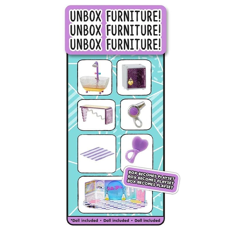 L.O.L. Surprise! Winter Chill Hangout Spaces Sauna Room Play set thumbnail 3