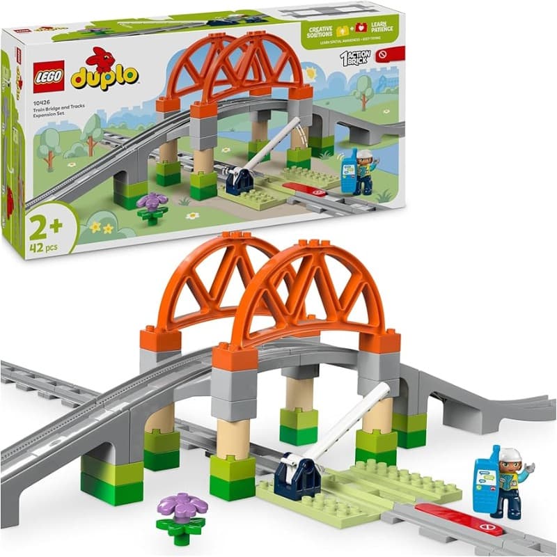 Lego Duplo Town Train Bridge And Tracks Expansion Set 10426
