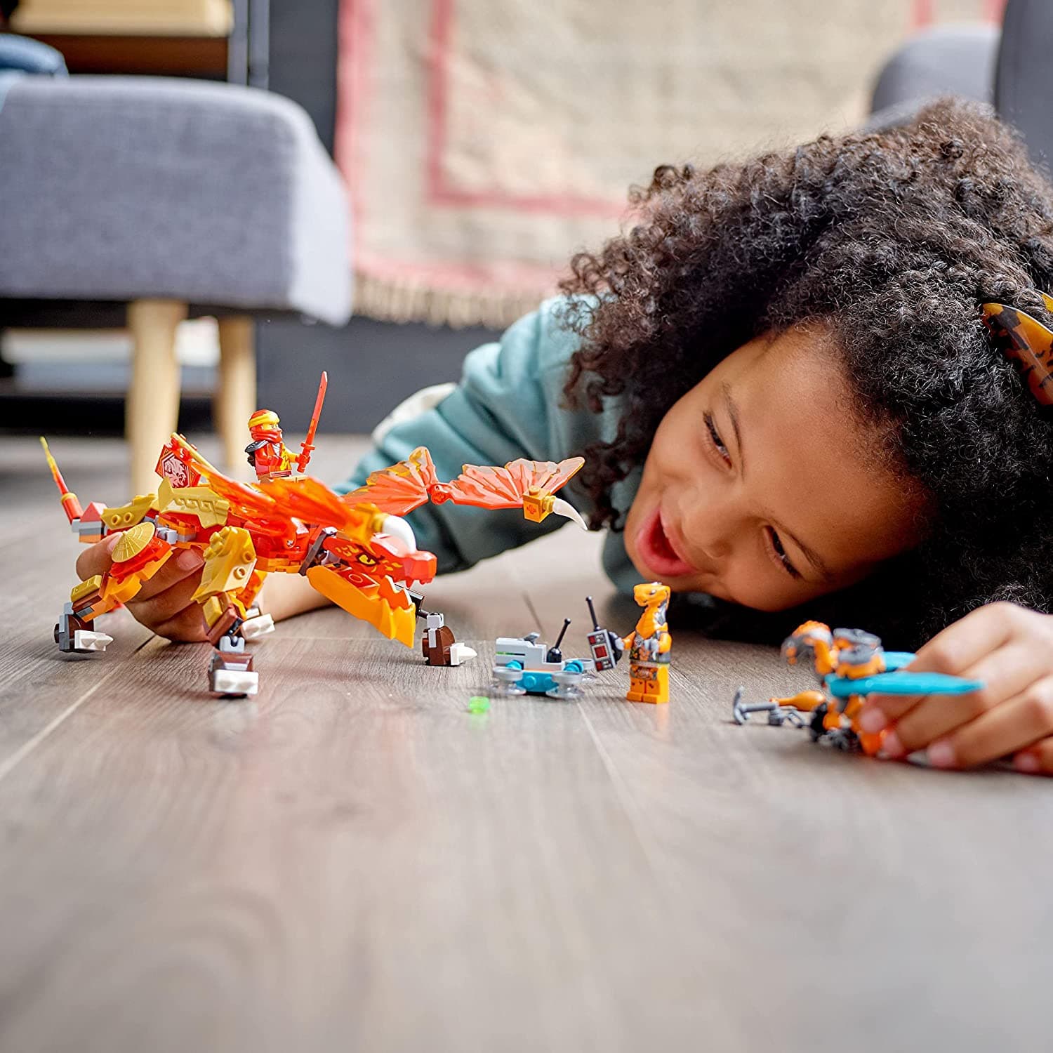 Lego Ninjago Kais Fire Dragon Evo Building Kit thumbnail 3