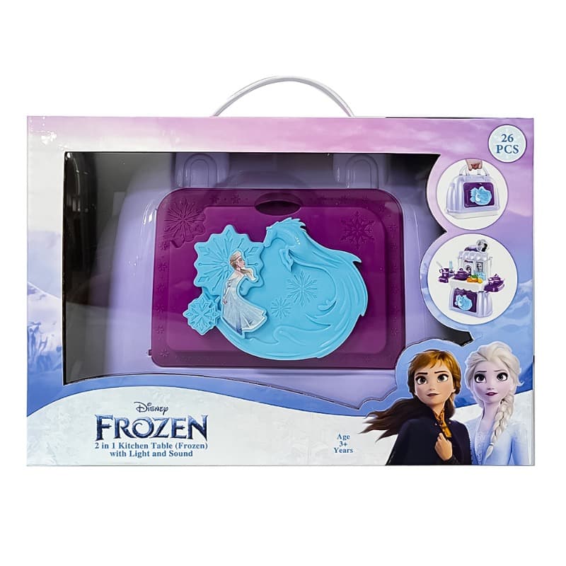 Disney Frozen 2-in-1 Kitchen Table Play Set 26-Piece thumbnail 2