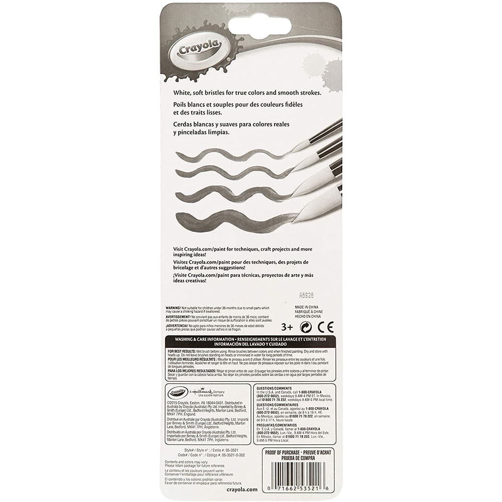 Crayola Round Brush Set - Pack of 4 thumbnail 3