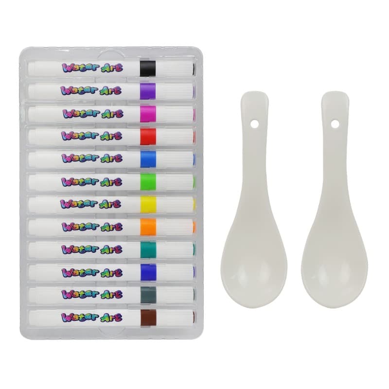 Watercolor Art Markers and Spatula - 12pcs thumbnail 2