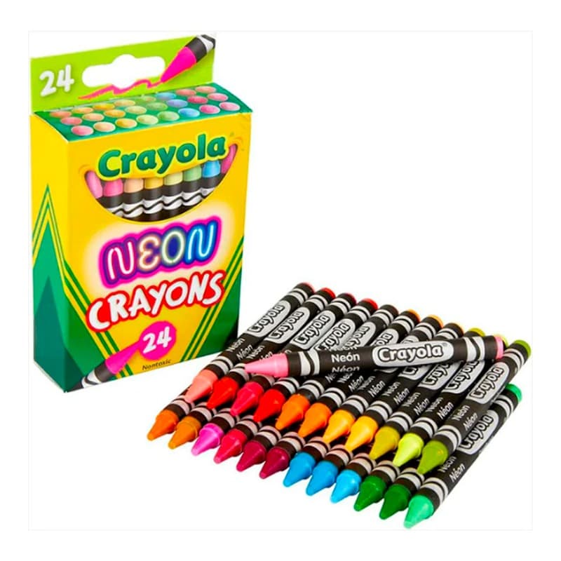 Crayola Neon Crayons 24 Colors
