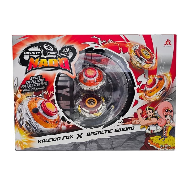 Infinity Nado Spinning Split Series - Kaleido Fox & Basaltic Sword
