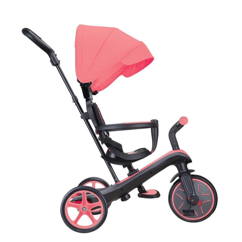 Globbler Explorer Trike Tricycle 4 in 1 Coral Pink thumbnail 3